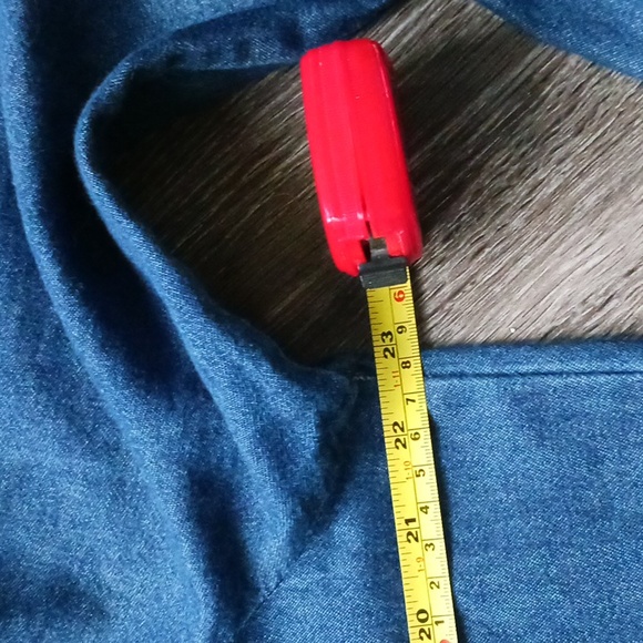 The Quacker Factory denim snowman shirt/top - Picture 6 of 11